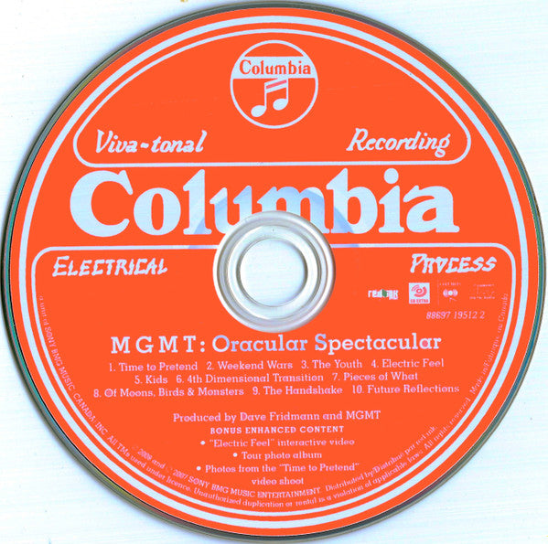 MGMT - Oracular Spectacular (CD Tweedehands) - Discords.nl