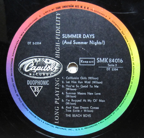Beach Boys, The - Summer Days (And Summer Nights!!) (LP Tweedehands)