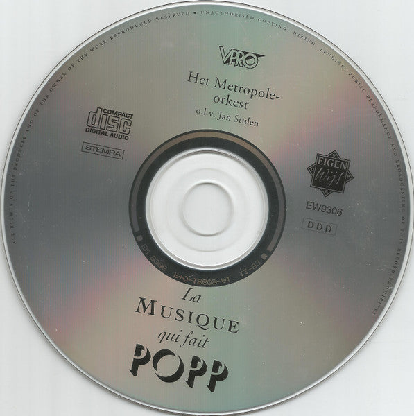André Popp, Metropole Orchestra - La Musique Qui Fait Popp (Hoogtepunten Uit Het Œuvre Van André Popp 1952-1962) (CD Tweedehands)