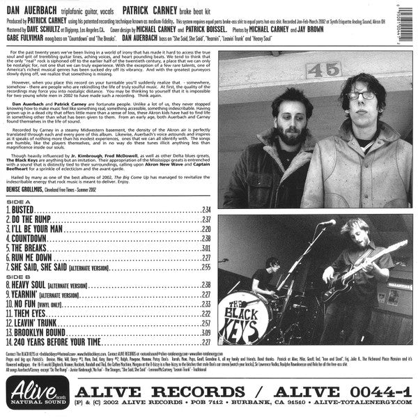 Black Keys, The - The Big Come Up (LP) - Discords.nl