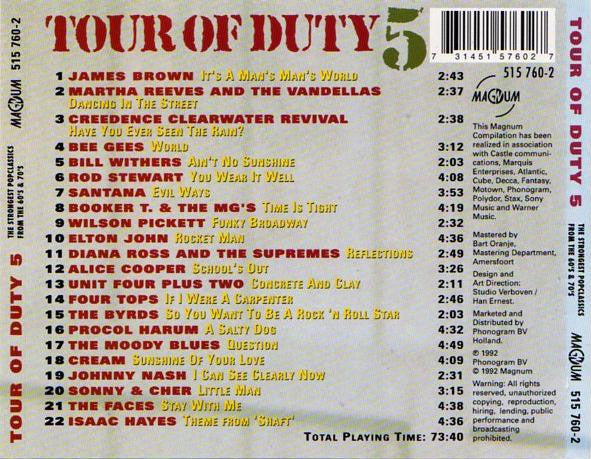 Various - Tour Of Duty 5 (CD Tweedehands) - Discords.nl