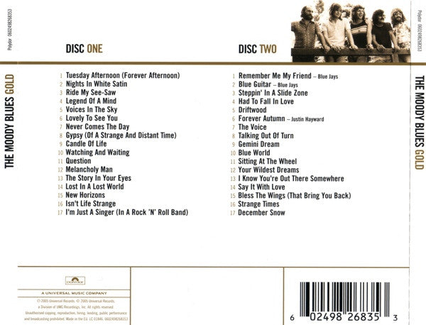 Moody Blues, The - Gold (CD) - Discords.nl
