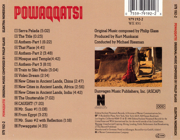 Philip Glass - Powaqqatsi (CD Tweedehands)