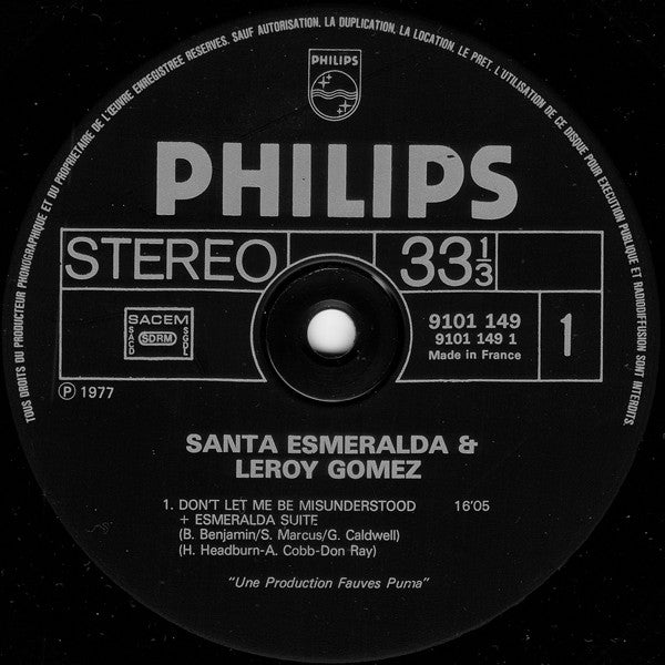 Santa Esmeralda Starring Leroy Gomez - Don't Let Me Be Misunderstood (LP Tweedehands)