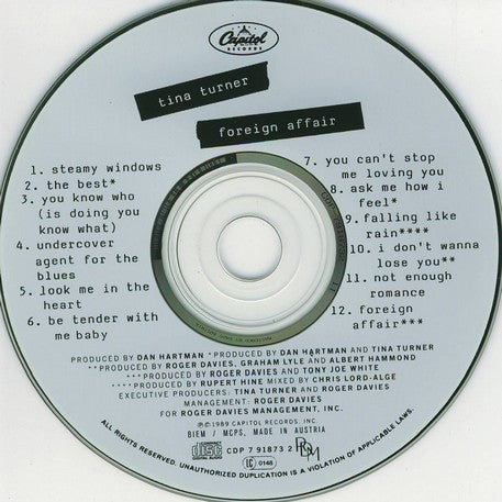 Tina Turner - Foreign Affair (CD)