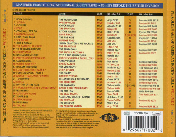 Various - The Golden Age Of American Rock 'n' Roll Volume 7 (CD Tweedehands)