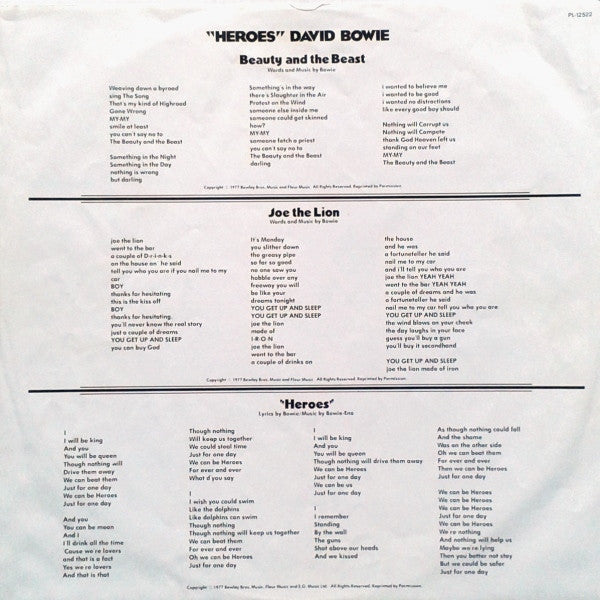 David Bowie - "Heroes" (LP Tweedehands)