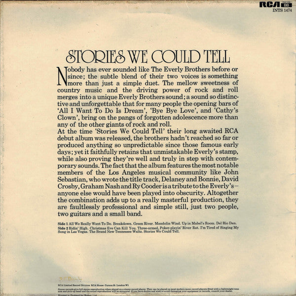 Everly Brothers - Stories We Could Tell (LP Tweedehands)