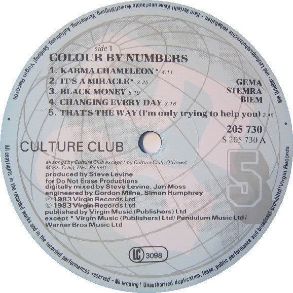 Culture Club - Colour By Numbers (LP Tweedehands) - Discords.nl