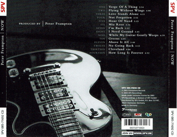 Peter Frampton - Now (CD) - Discords.nl