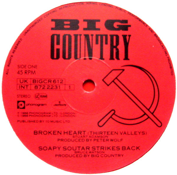 Big Country - Broken Heart (Thirteen Valleys) (12" Tweedehands) - Discords.nl