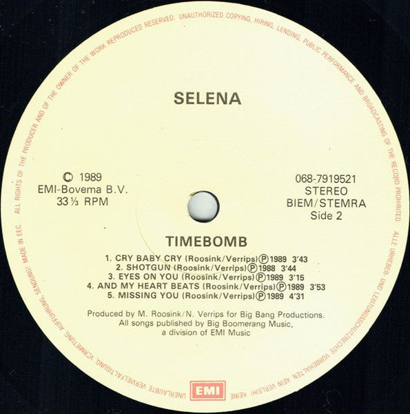 Selena (3) - Timebomb (LP Tweedehands)