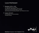 Louis Andriessen - Mausoleum / Hoketus (CD Tweedehands) - Discords.nl