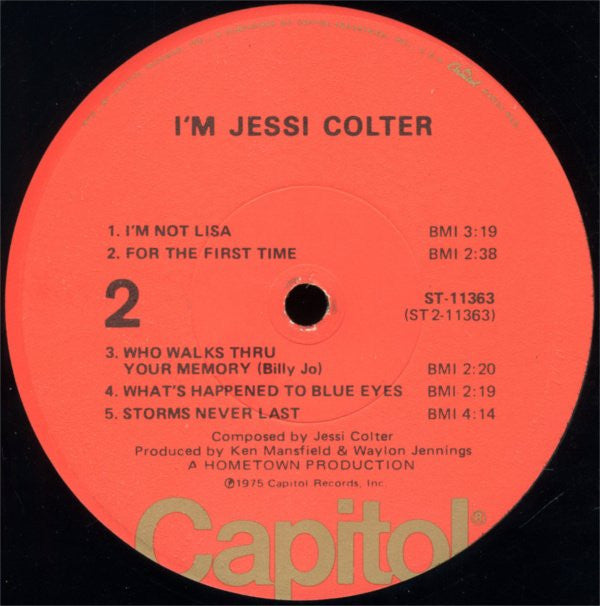 Jessi Colter - I'm Jessi Colter (LP Tweedehands) - Discords.nl