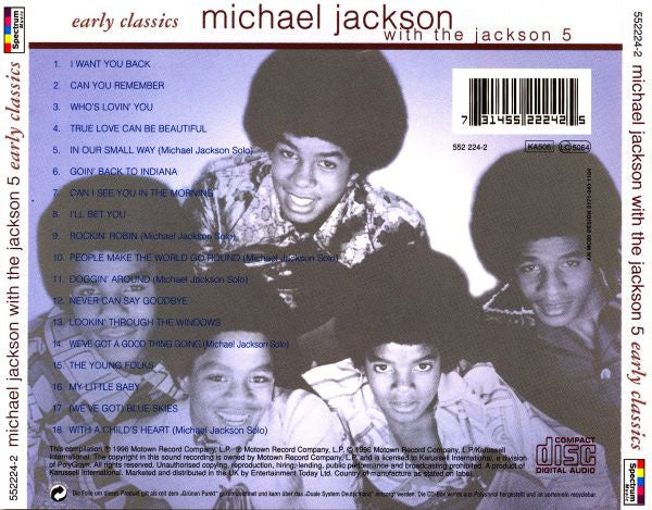 Michael Jackson With Jackson 5, The - Early Classics (CD Tweedehands) - Discords.nl