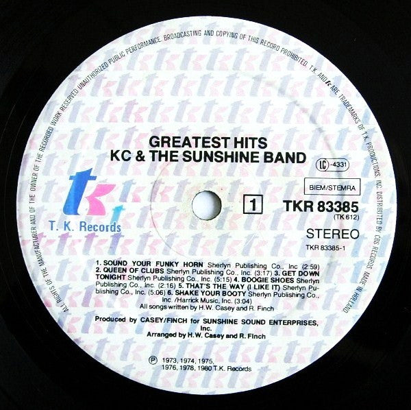 KC & The Sunshine Band - Greatest Hits (LP Tweedehands) - Discords.nl