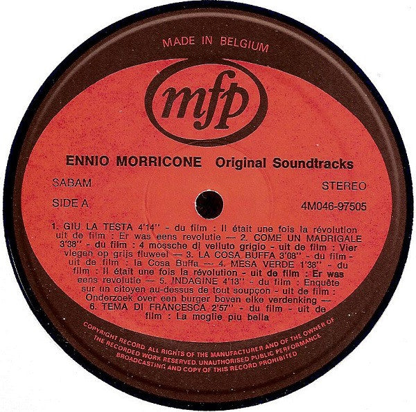 Ennio Morricone - Original Soundtracks (LP Tweedehands)