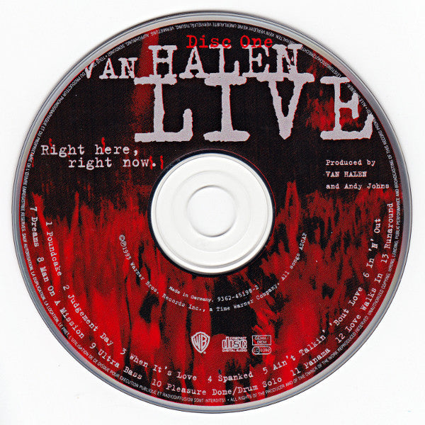 Van Halen - Live: Right Here, Right Now. (CD Tweedehands)