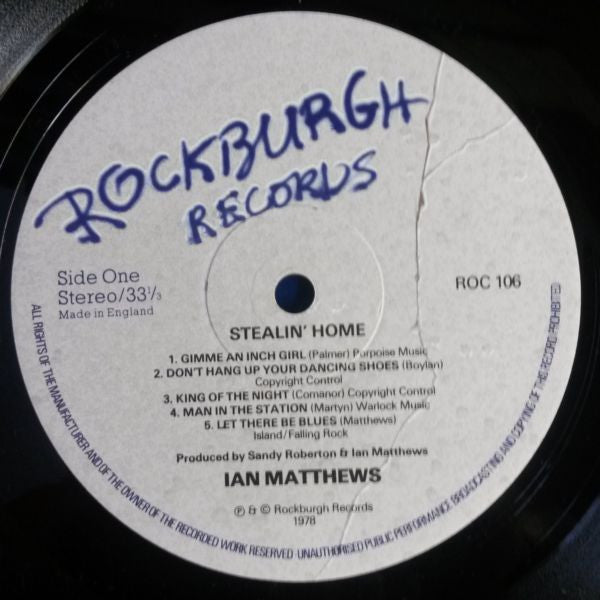 Iain Matthews - Stealin' Home (LP Tweedehands)