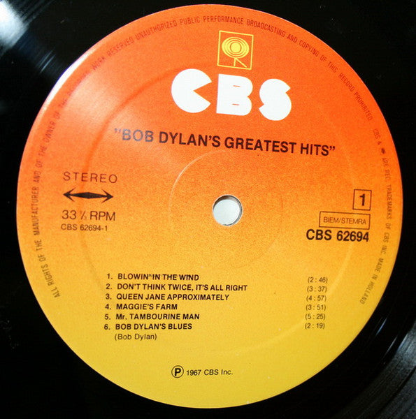 Bob Dylan - Bob Dylan's Greatest Hits (LP Tweedehands)