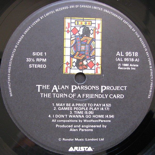 Alan Parsons Project, The - The Turn Of A Friendly Card (LP Tweedehands)