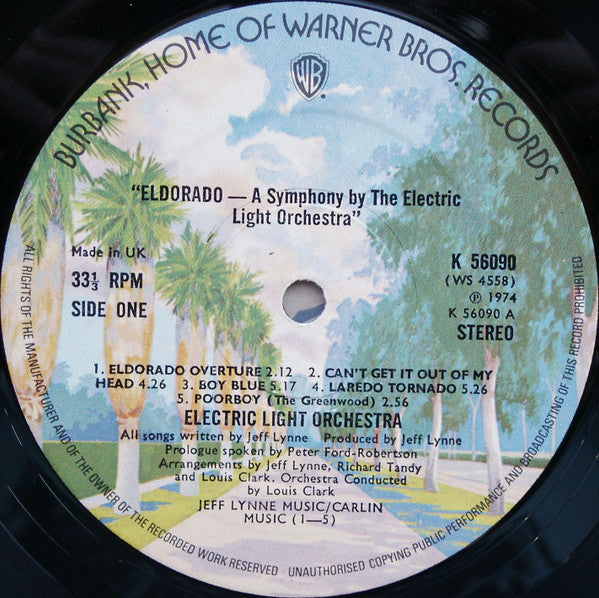 Electric Light Orchestra - Eldorado - A Symphony By The Electric Light Orchestra (LP Tweedehands)