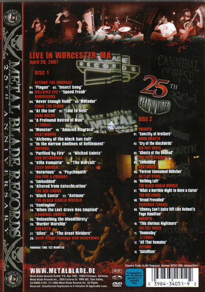 Various - Metal Blade Records - 25th Anniversary (DVD Tweedehands)