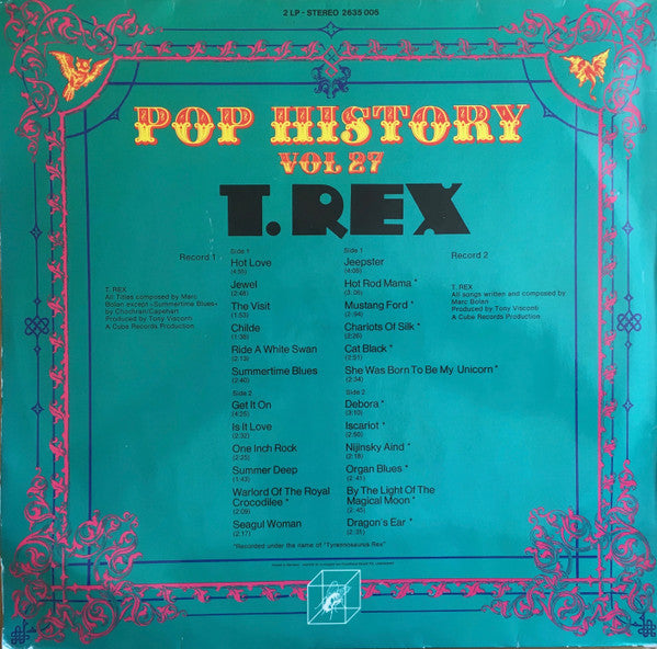 T. Rex - Pop History Vol 27 (LP Tweedehands)