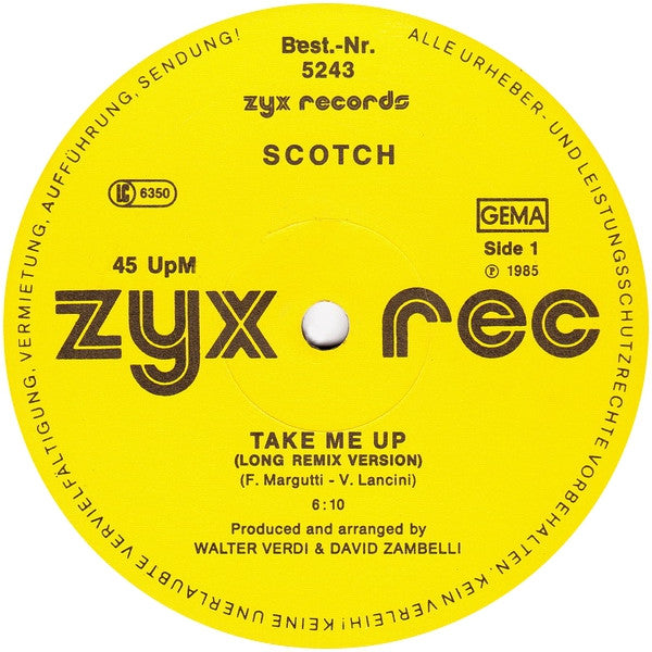 Scotch - Take Me Up (Long Remix Version) (12" Tweedehands)