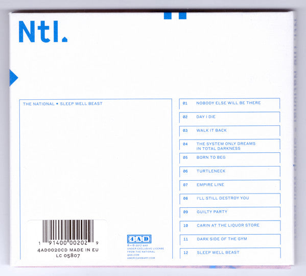 National, The - Sleep Well Beast (CD) - Discords.nl