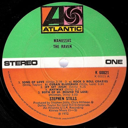 Stephen Stills, Manassas - Manassas (LP Tweedehands) - Discords.nl