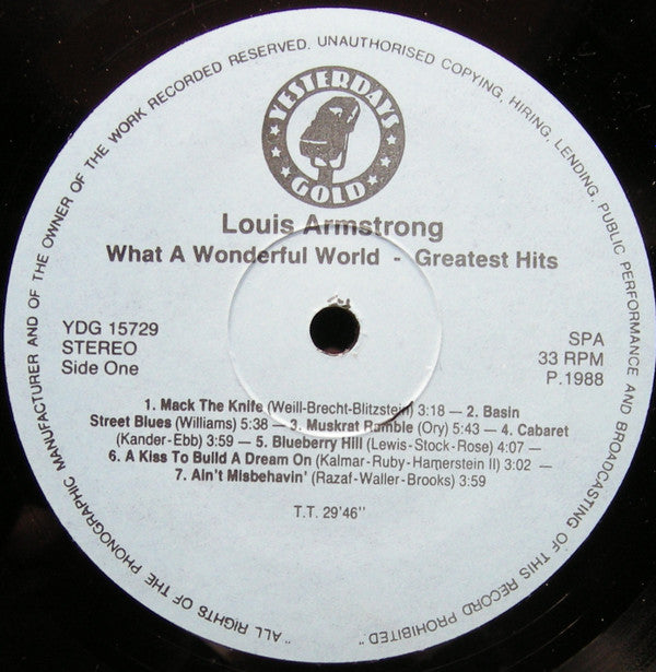 Louis Armstrong - Greatest Hits (LP Tweedehands)