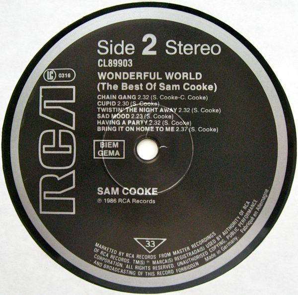 Sam Cooke - Wonderful World (The Best Of Sam Cooke) (LP Tweedehands)