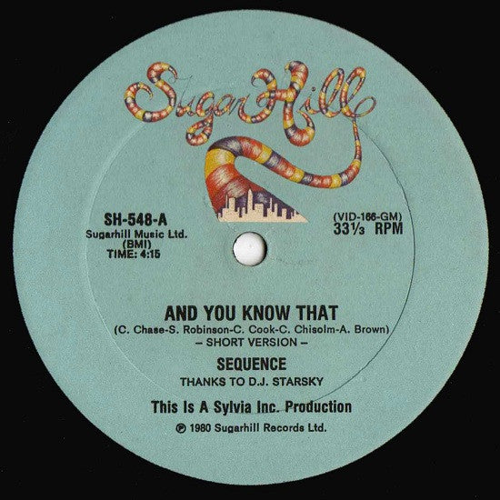 Sequence, The - And You Know That (12" Tweedehands) - Discords.nl