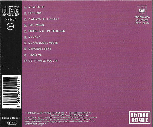Janis Joplin - Pearl (CD Tweedehands) - Discords.nl