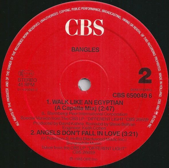 Bangles - Walk Like An Egyptian (LP Tweedehands)