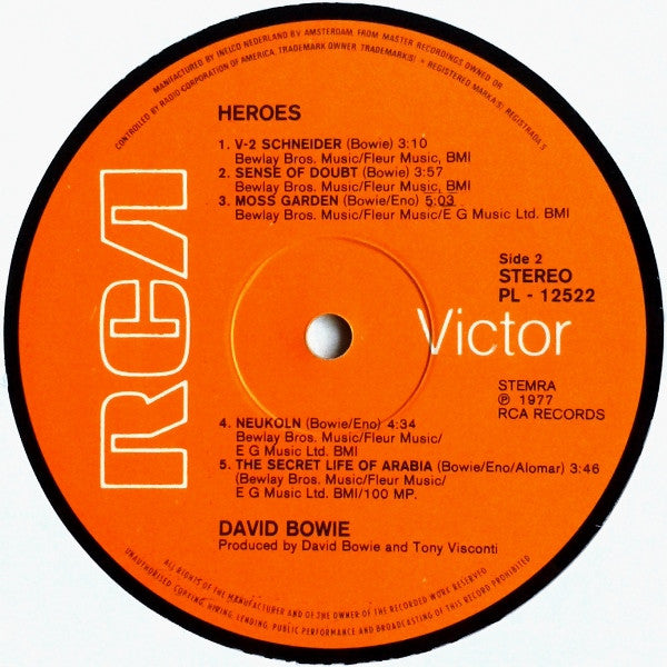 David Bowie - "Heroes" (LP Tweedehands)