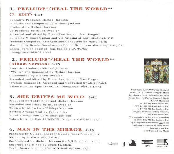 Michael Jackson - Heal The World (CD Tweedehands) - Discords.nl