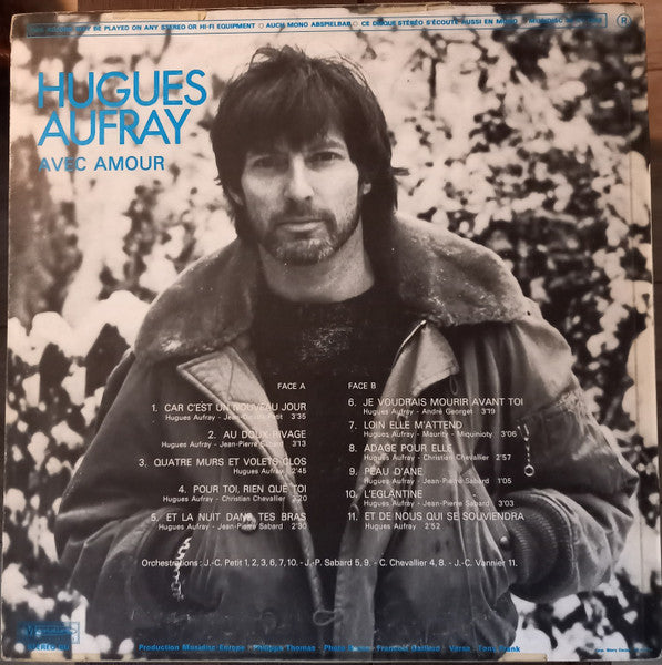 Hugues Aufray - Avec Amour (LP Tweedehands)