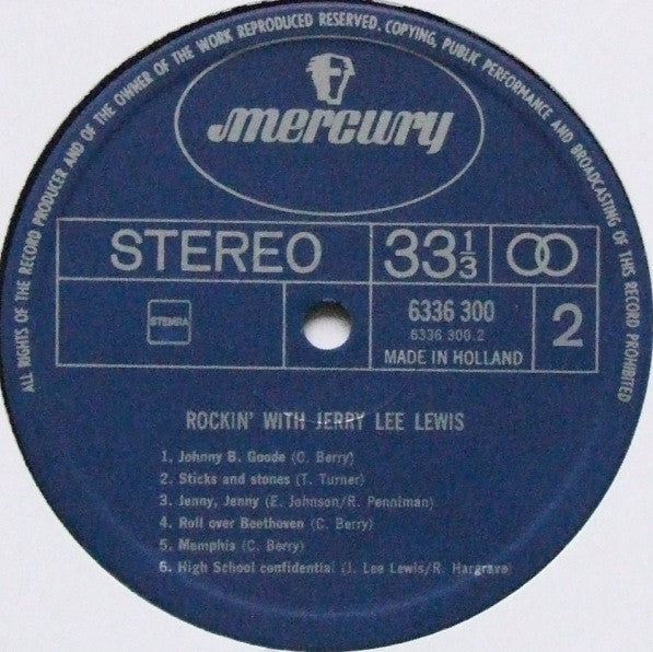 Jerry Lee Lewis - Rockin' With Jerry Lee Lewis (LP Tweedehands)