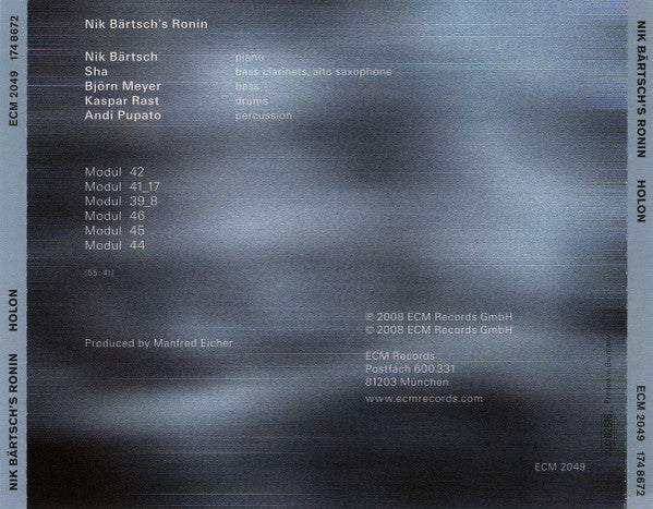 Nik Bärtsch's Ronin - Holon (CD Tweedehands)