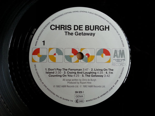 Chris de Burgh - The Getaway (LP Tweedehands)