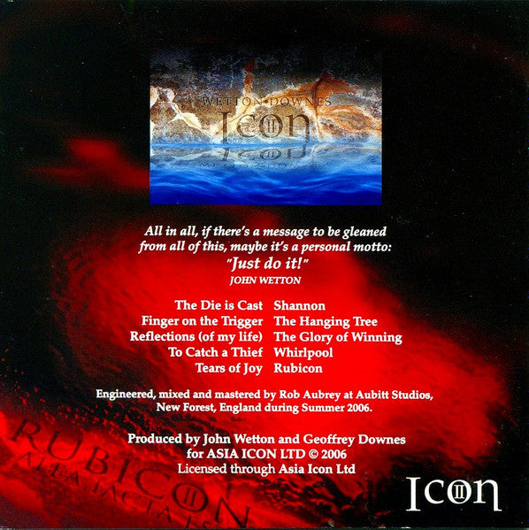 Wetton/Downes - Icon II: Rubicon (CD)