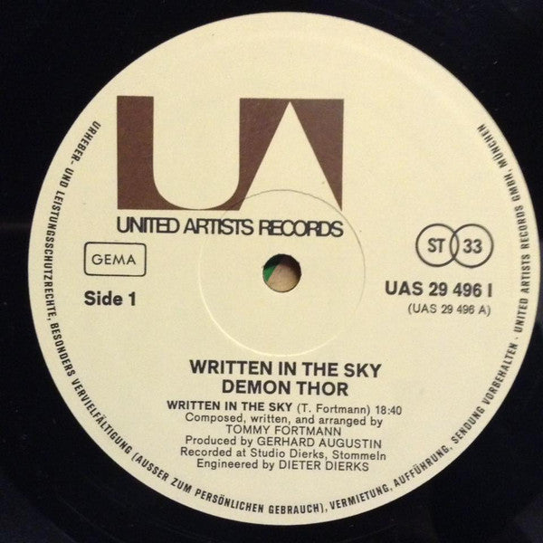 Demon Thor - Written In The Sky (LP Tweedehands)