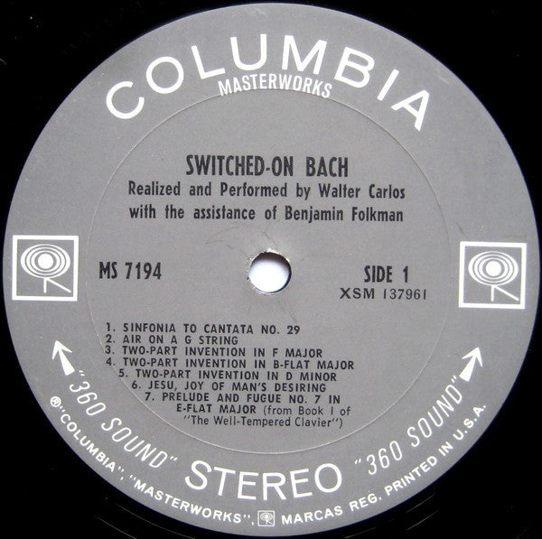 Walter Carlos - Switched-On Bach (LP Tweedehands)
