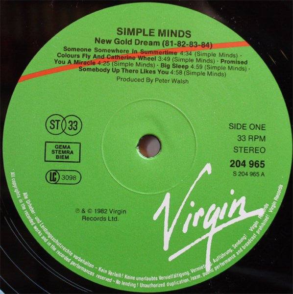Simple Minds - New Gold Dream (81-82-83-84) (LP Tweedehands) - Discords.nl