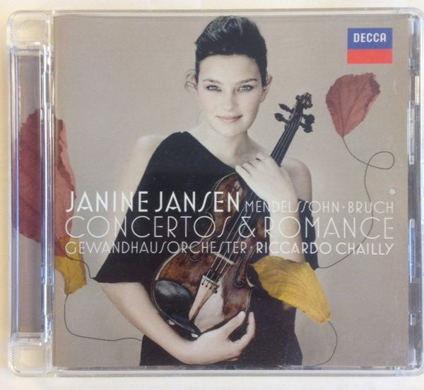 Janine Jansen, Felix Mendelssohn-Bartholdy / Max Bruch / Gewandhausorchester Leipzig, Riccardo Chailly - Concertos & Romance (CD Tweedehands) - Discords.nl