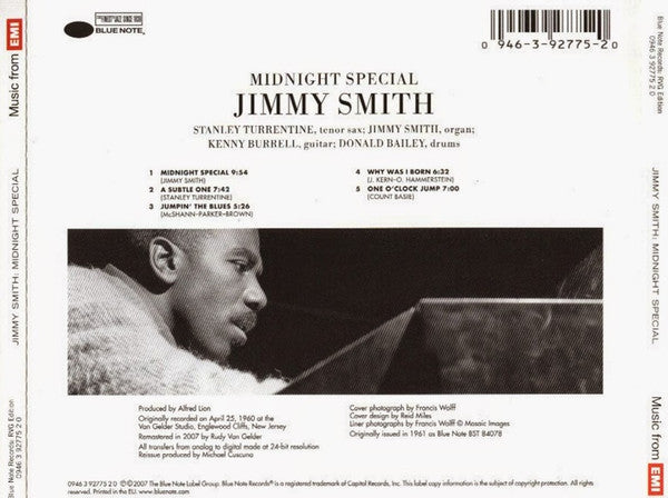 Jimmy Smith, Stanley Turrentine, Kenny Burrell, Donald Bailey - Midnight Special (CD Tweedehands)