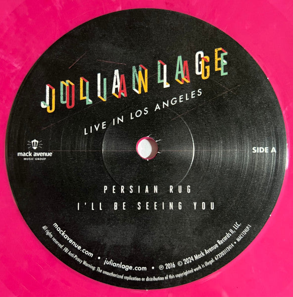 Julian Lage - Live In Los Angeles (Cherry Red LP)