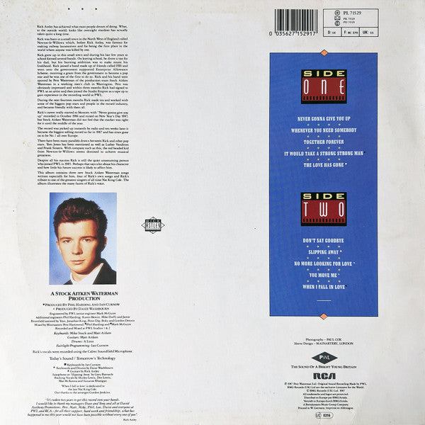 Rick Astley - Whenever You Need Somebody (LP Tweedehands) - Discords.nl